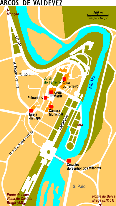 Mapa: Arcos de Valdevez