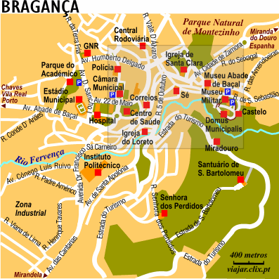 Mapa: Bragana