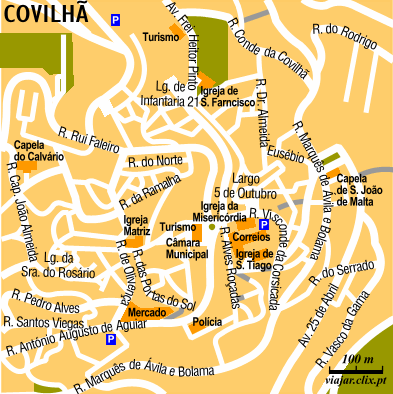 Mapa: Covilh: Centro