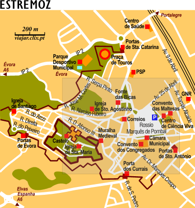 Map: Estremoz