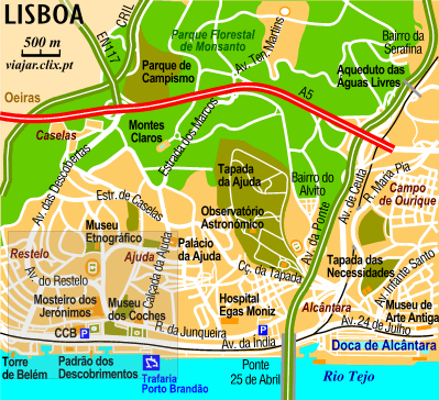 Map: Lisbon West