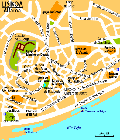 Map: Lisbon: Alfama