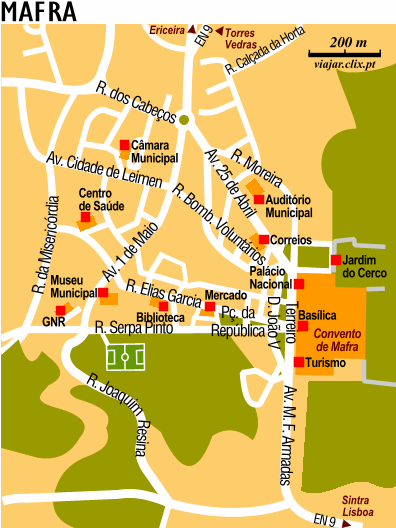 Map: Mafra