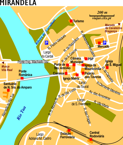 Mapa: Mirandela