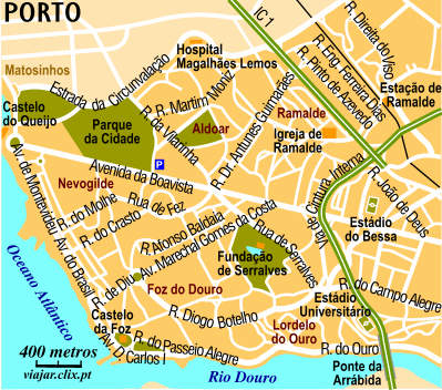 Mapa: Porto Oeste