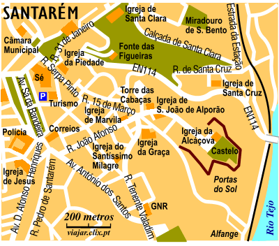 Mapa: Santarm Centro