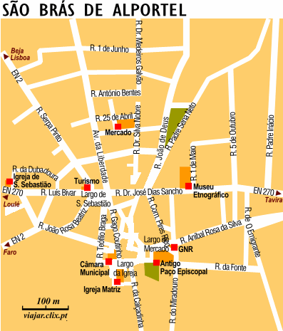 Map: So Brs de Alportel