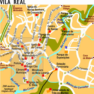 Mapa: Vila Real