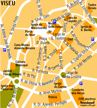 Mapa: Viseu Centro