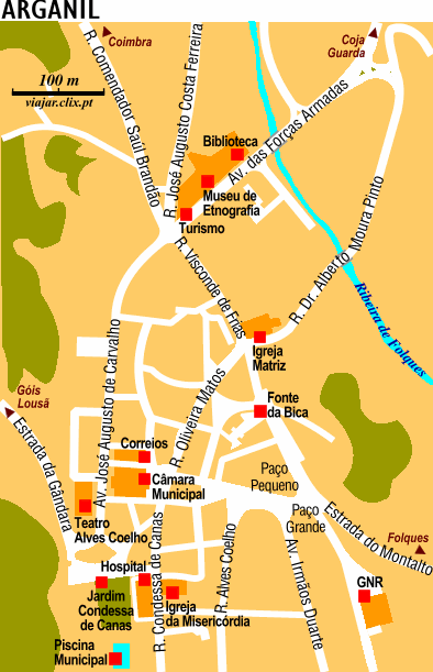 Mapa: Arganil