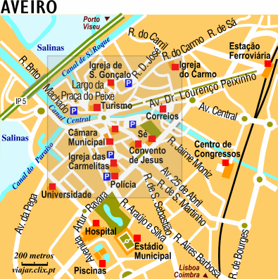 Mapa: Aveiro