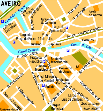 Mapa: Aveiro Centro