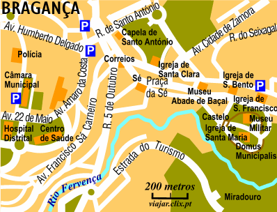 Mapa: Bragança Centro