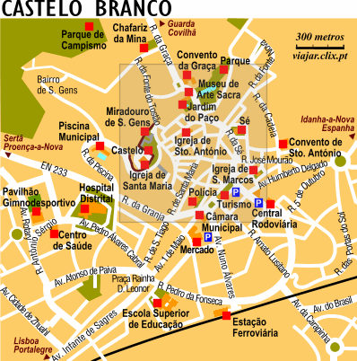 Mapa: Castelo Branco
