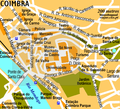 Carte: Coimbra Centro