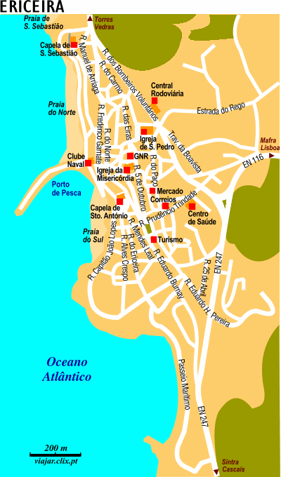 Mapa: Ericeira