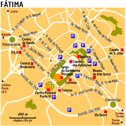 Mapa: Fátima