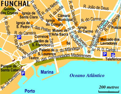 Mapa: Funchal Centro