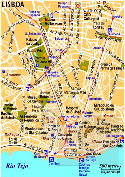Mapa: Lisboa Centro