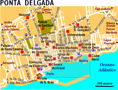 Map: Ponta Delgada