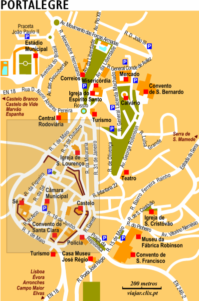 Mapa: Portalegre