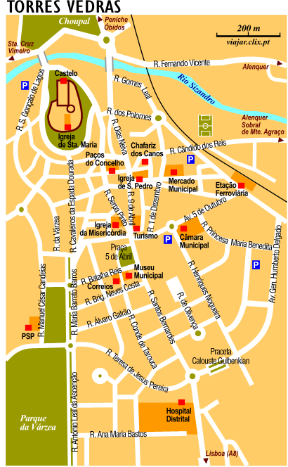 Mapa: Torres Vedras